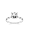 Saks Fifth Avenue Women's Build Your Own Collection Platinum & Lab Grown Round Diamond Hidden Halo Engagement Ring In 2.4 Tcw Platinum