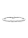 Saks Fifth Avenue Women's Build Your Own Collection Platinum & Lab Grown Diamond Half Bezel Tennis Bracelet In 3 Tcw Platinum