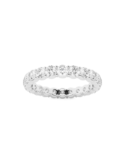 Saks Fifth Avenue Women's Build Your Own Collection 14k White Gold & Lab Grown Round Diamond Eternity Band In 2 Tcw White Gold