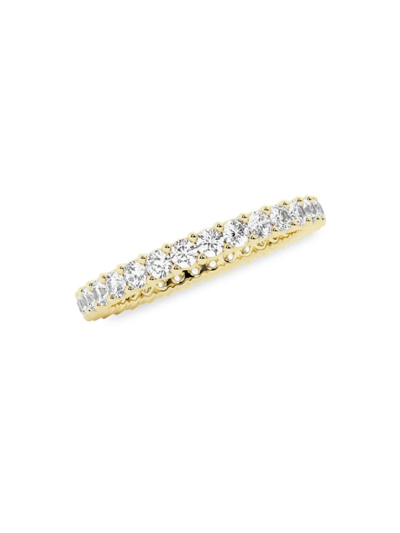 Saks Fifth Avenue Women's Build Your Own Collection 14k Yellow Gold & Lab Grown Round Diamond Eternity Band In 1 Tcw Yellow Gold