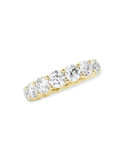 Saks Fifth Avenue Women's Build Your Own Collection 14k Yellow Gold & Lab Grown Round Diamond Eternity Band In 5 Tcw Yellow Gold