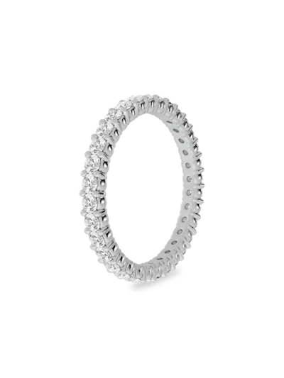 Saks Fifth Avenue Women's Build Your Own Collection Platinum & Lab Grown Round Diamond Eternity Band In 1 Tcw Platinum
