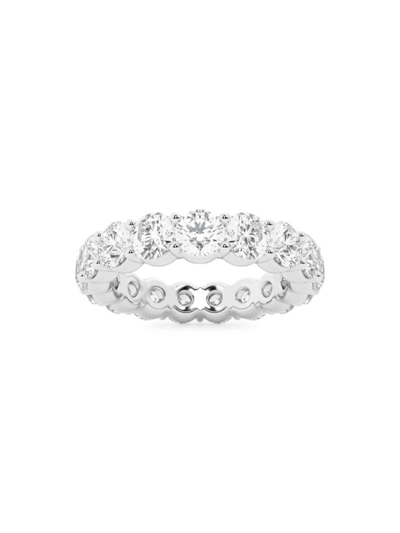 Saks Fifth Avenue Women's Build Your Own Collection Platinum & Lab Grown Round Diamond Eternity Band In 4 Tcw Platinum