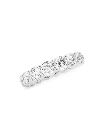 Saks Fifth Avenue Women's Build Your Own Collection Platinum & Lab Grown Round Diamond Eternity Band In 5 Tcw Platinum