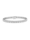 Saks Fifth Avenue Women's Build Your Own Collection Platinum & Lab Grown Diamond Four Prong Tennis Bracelet In 13 Tcw Platinum