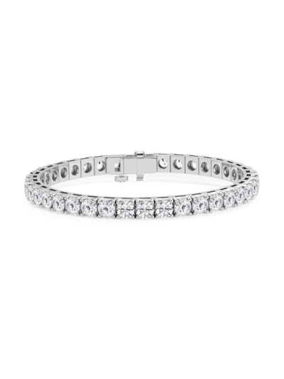 Saks Fifth Avenue Women's Build Your Own Collection Platinum & Lab Grown Diamond Four Prong Tennis Bracelet In 15 Tcw Platinum
