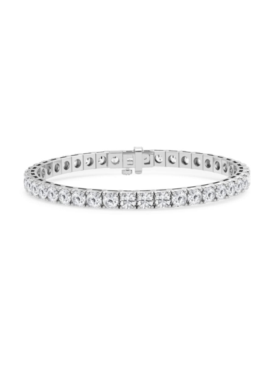 SAKS FIFTH AVENUE WOMEN'S BUILD YOUR OWN COLLECTION PLATINUM & LAB GROWN DIAMOND FOUR PRONG TENNIS BRACELET