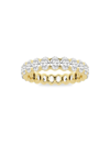 Saks Fifth Avenue Women's Build Your Own Collection 14k Yellow Gold & Lab Grown Oval Diamond Eternity Band In 2 Tcw Yellow Gold
