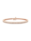 Saks Fifth Avenue Women's Build Your Own Collection 14k Rose Gold & Lab Grown Diamond Half Bezel Tennis Bracelet In 4 Tcw Rose Gold