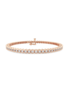 SAKS FIFTH AVENUE WOMEN'S BUILD YOUR OWN COLLECTION 14K ROSE GOLD & LAB GROWN DIAMOND HALF BEZEL TENNIS BRACELET