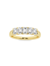 Saks Fifth Avenue Women's Build Your Own Collection 14k Yellow Gold & 5 Lab Grown Emerald Diamond Anniversary Band In 1 Tcw Yellow Gold