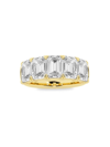 Saks Fifth Avenue Women's Build Your Own Collection 14k Yellow Gold & 5 Lab Grown Emerald Diamond Anniversary Band In 5 Tcw Yellow Gold