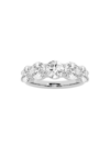 Saks Fifth Avenue Women's Build Your Own Collection 14k White Gold & 5 Lab Grown Round Diamond Anniversary Band In 3 Tcw White Gold