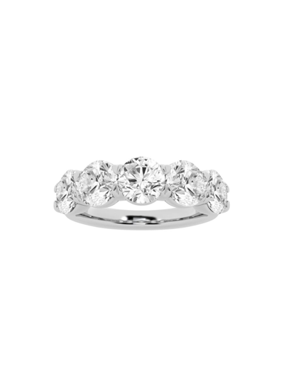 Saks Fifth Avenue Women's Build Your Own Collection 14k White Gold & 5 Lab Grown Round Diamond Anniversary Band In 3 Tcw White Gold