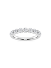 Saks Fifth Avenue Women's Build Your Own Collection Platinum & 9 Natural Round Diamond Wedding Band In 3 Tcw Platinum