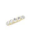 Saks Fifth Avenue Women's Build Your Own Collection 14k Yellow Gold & Natural Round Diamond Floating Eternity Band In 4 Tcw Yellow Gold