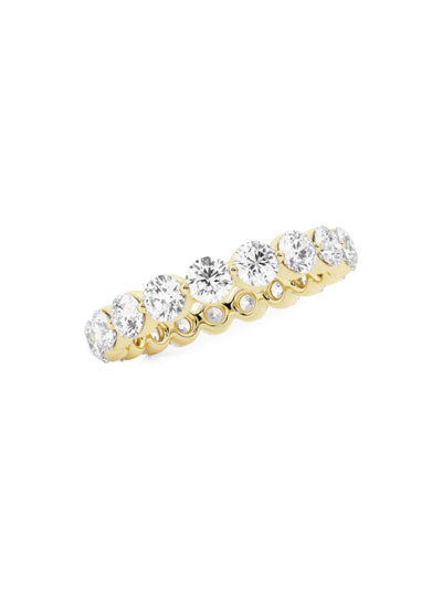 Saks Fifth Avenue Women's Build Your Own Collection 14k Yellow Gold & Natural Round Diamond Floating Eternity Band In 2 Tcw Yellow Gold