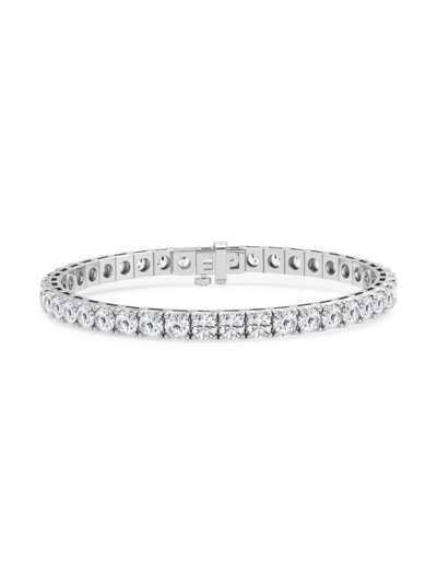 Saks Fifth Avenue Women's Build Your Own Collection 14k White Gold & Lab Grown Diamond Four Prong Tennis Bracelet In 20 Tcw White Gold