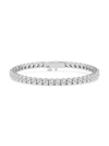 Saks Fifth Avenue Women's Build Your Own Collection 14k White Gold & Lab Grown Diamond Four Prong Tennis Bracelet In 12 Tcw White Gold
