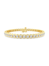 Saks Fifth Avenue Women's Build Your Own Collection 14k Yellow Gold & Lab Grown Diamond Half Bezel Tennis Bracelet In 7 Tcw Yellow Gold