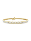 Saks Fifth Avenue Women's Build Your Own Collection 14k Yellow Gold & Lab Grown Diamond Half Bezel Tennis Bracelet In 4 Tcw Yellow Gold