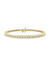 Saks Fifth Avenue Women's Build Your Own Collection 14k Yellow Gold & Lab Grown Diamond Half Bezel Tennis Bracelet In 3 Tcw Yellow Gold