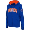 Colosseum Stadium Athletic Royal Boise State Broncos Arched Name Full-zip Hoodie In Royal