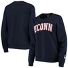 Colosseum Navy Uconn Huskies Campanile Pullover Sweatshirt In Navy