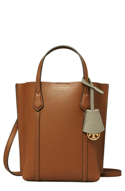 Tory Burch Perry Mini North-south Top-handle Bag In Light Umber