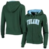 COLOSSEUM GREEN TULANE GREEN WAVE ARCHED NAME FULL-ZIP HOODIE