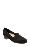 Trotters Monarch Loafer In Black Suede