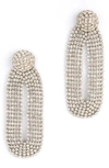 Deepa Gurnani Shyna Earrings In Silver