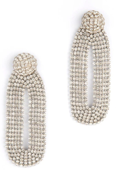 Deepa Gurnani Shyna Earrings In Silver