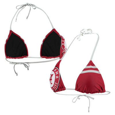 Foco Crimson Alabama Crimson Tide Wordmark Bikini Top