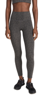 Splits59 Ella Striped Leggings In Heather Grey/white