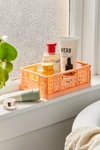Urban Outfitters Felix Small Folding Storage Crate In Orange