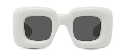 Loewe Inflated Oversized Square-frame Acetate Sunglasses In Grey