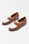 GH BASS G. H.BASS WEEJUNS WHITNEY LOAFER IN TAN/WHITE, WOMEN'S AT URBAN OUTFITTERS