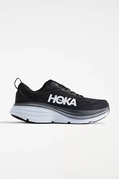 hoka one one black and white