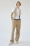 Urban Outfitters Uo Martina Low-rise Trouser Pant In Tan