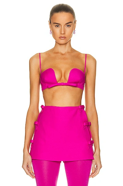 Valentino Women's Wool-silk Bralette Top In Pink