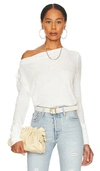 Free People We The Free Arden Extra Long Cotton Top In Optic White