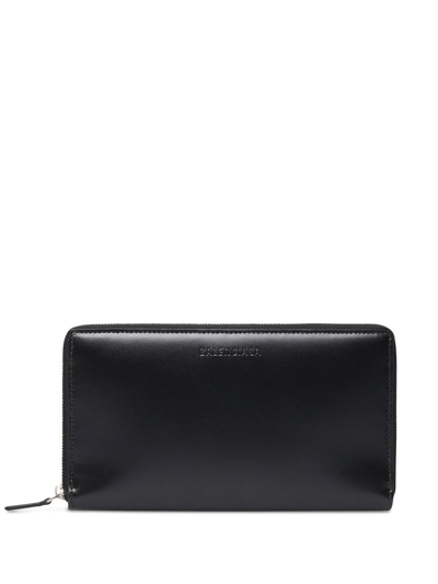 Balenciaga Essential Black Leather Wallet With Logo