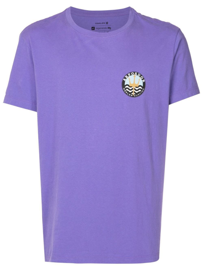 Osklen Round-neck Short-sleeve T-shirt In Purple