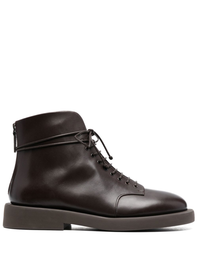 Marsèll Lace-up Ankle Boots In Black