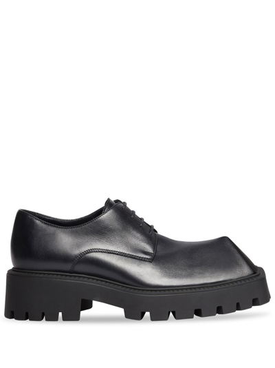 Balenciaga Rhino Derby Shoes In Black