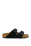 Birkenstock Arizona Sandal With Oiled Leather In Black