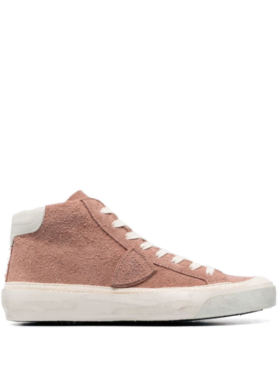 Philippe Model Paris Plaisir High-top Trainers In Pink