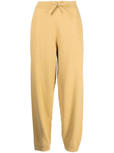 Isabel Marant Étoile Kira Knitted Track Trousers In Yellow