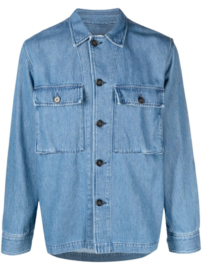 Officine Generale Blue Swan Denim Jacket